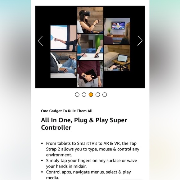 Tap Wearable Keyboard, Mouse & Air Gesture Controller - Picture 10 of 14